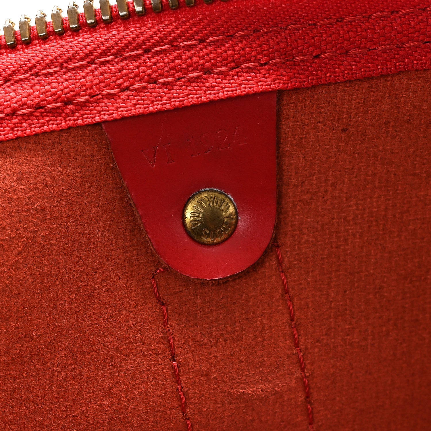 Louis Vuitton Epi Keepall 45 Castillan Red 6 of 15