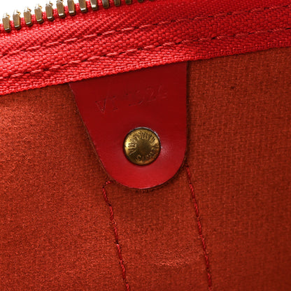 Louis Vuitton Epi Keepall 45 Castillan Red 6 of 15