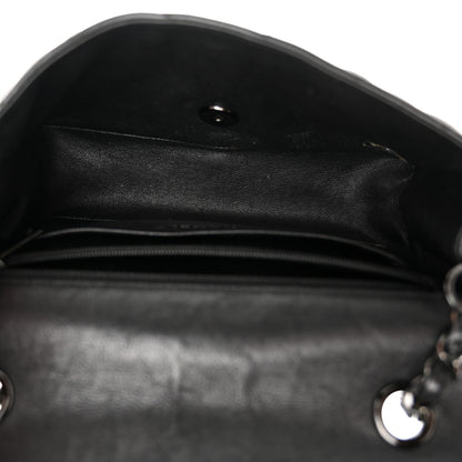Chanel Crumpled Calfskin Quilted Mini Rectangular Flap So Black 5 of 14