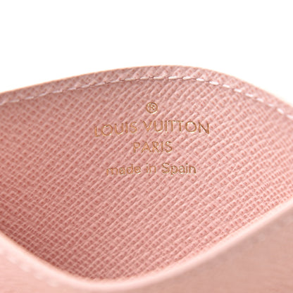 Louis Vuitton Damier Azur Daily Card Holder Rose Ballerine 6 of 8