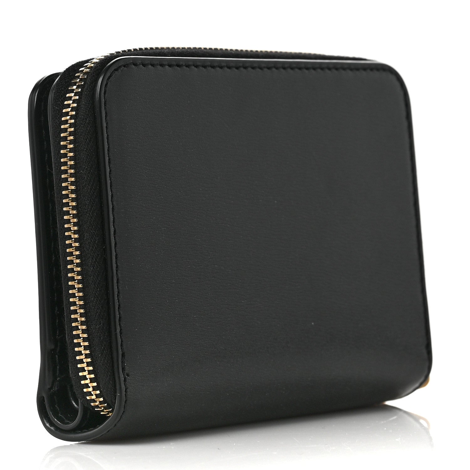 Saint Laurent Calfskin Compact Zip Around Wallet Black 3 of 7