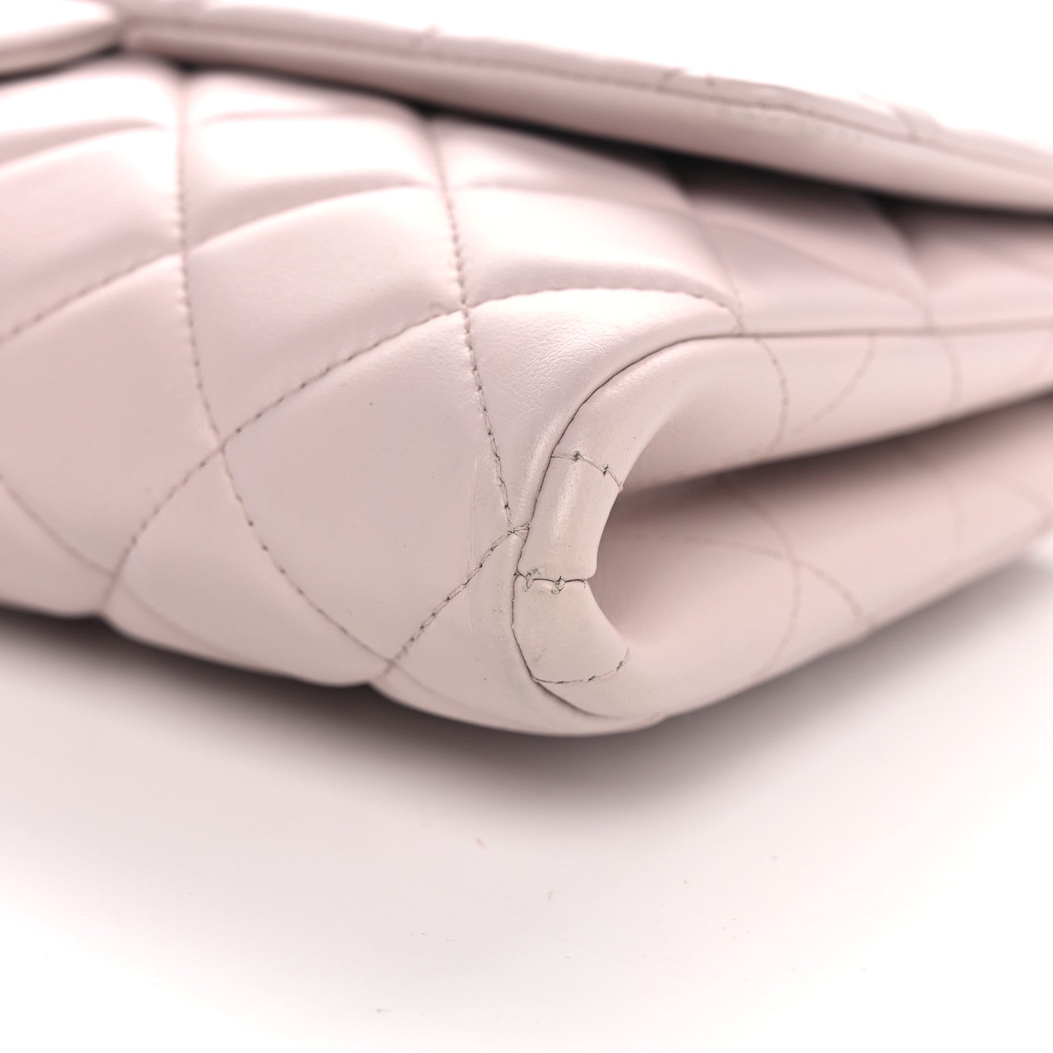 Chanel Lambskin Quilted Clutch with Chain Flap Light Pink 10 of 10