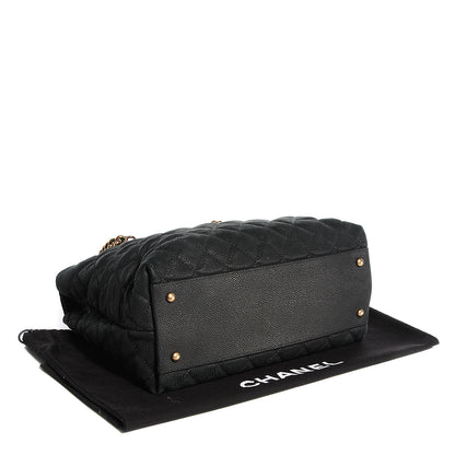 Chanel Iridescent Caviar Chic Quilt Tote Black 4 of 9