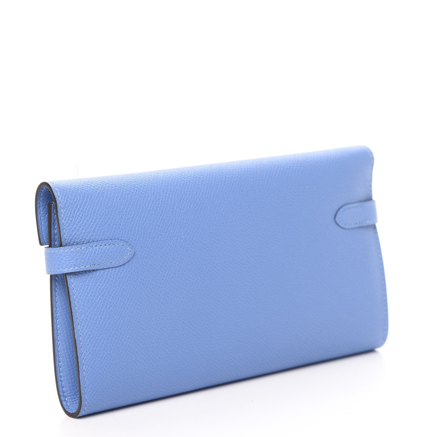 Hermes Epsom Kelly Longue Wallet Bleu Paradis 3 of 8