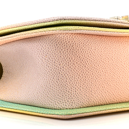 Chanel Caviar Quilted Medium Cuba Rainbow Boy Flap Multicolor 10 of 11