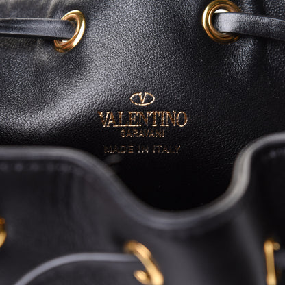 Valentino Garavani Nappa Mini VLogo Signature Chain Bucket Bag Black 6 of 10
