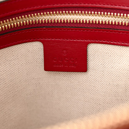 Gucci Boarded Plutone Calfskin Small Horsebit 1955 Top Handle Bag Red 6 of 10