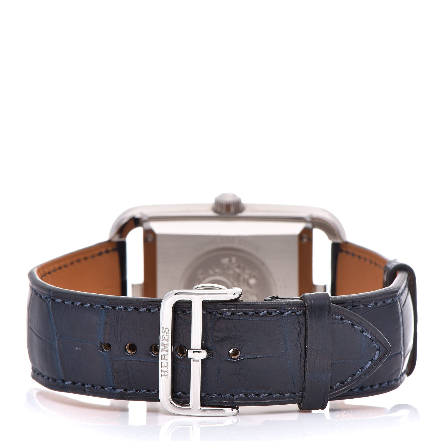 Hermes Stainless Steel Alligator 36mm Cape Cod Automatic Watch Bleu Saphir 4 of 11