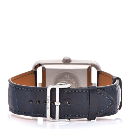 Hermes Stainless Steel Alligator 36mm Cape Cod Automatic Watch Bleu Saphir 4 of 11
