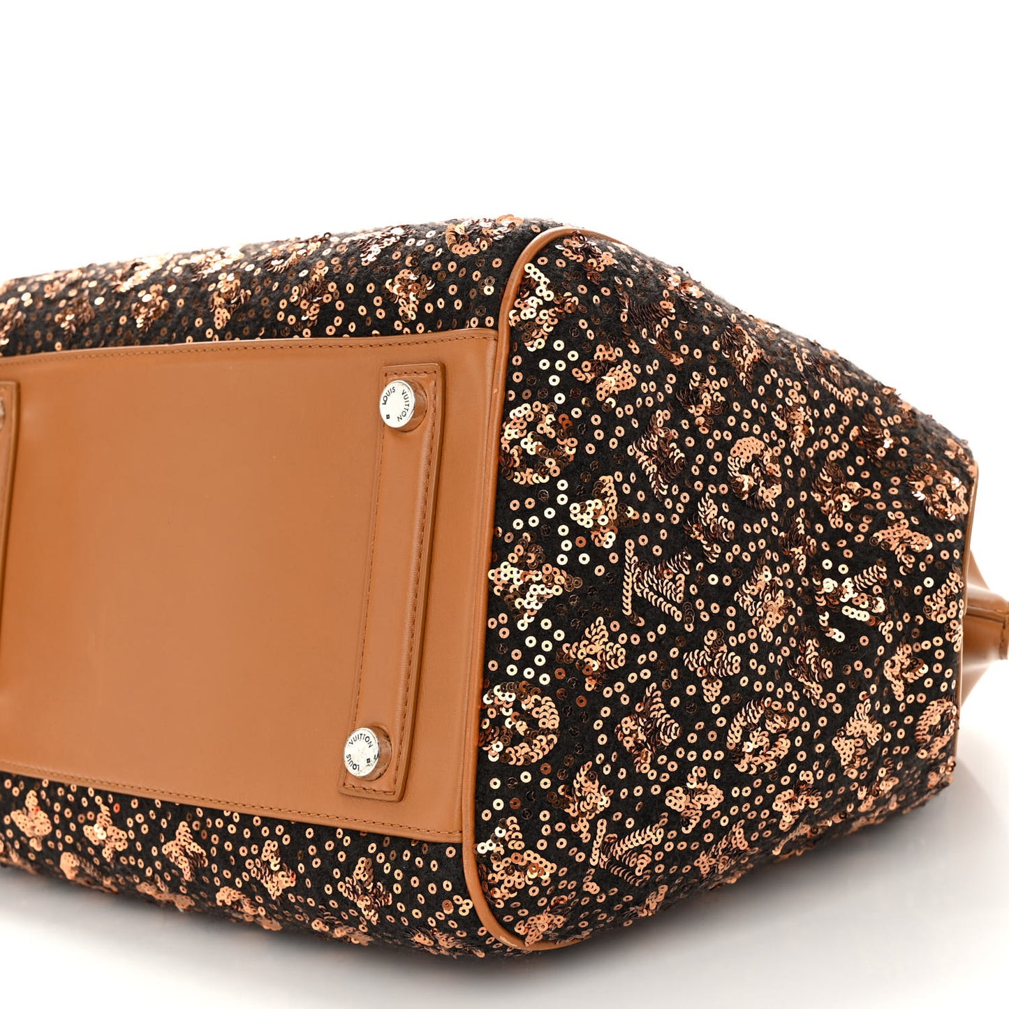 Sequin Monogram Sunshine Express North South Gold