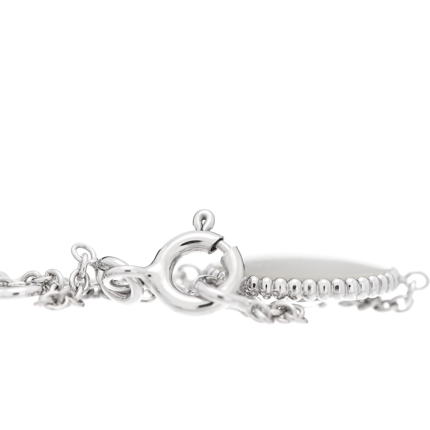 Christian Dior 18K White Gold Diamond Mother of Pearl Rose Des Vents Bracelet 4 of 7