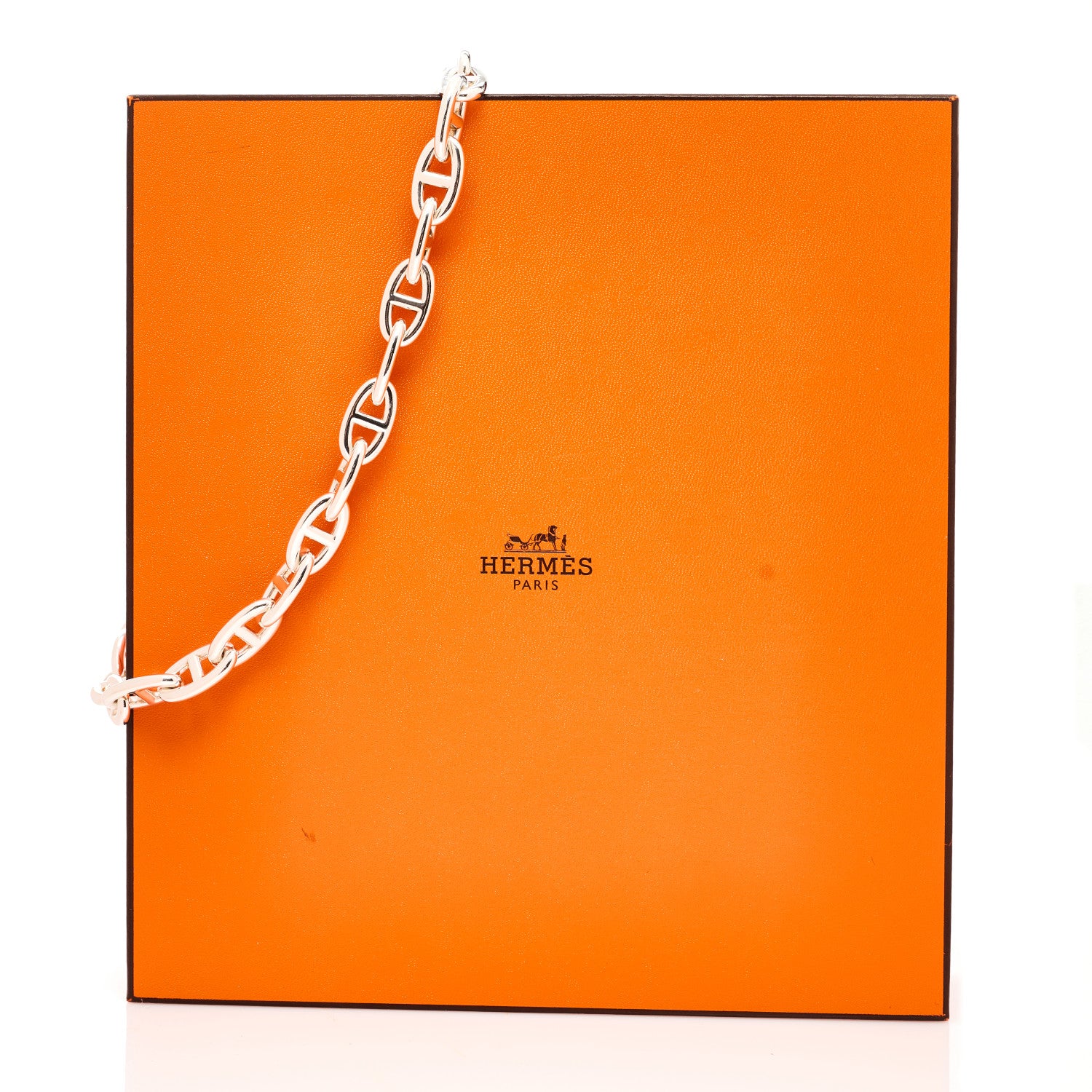 Hermes Sterling Silver Chaine D'Ancre Necklace PM 6 of 6