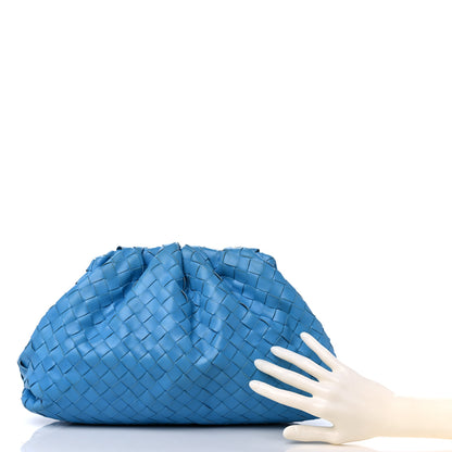 Bottega Veneta Nappa Maxi Intrecciato The Pouch Oversized Clutch Swimming Pool 2 of 12