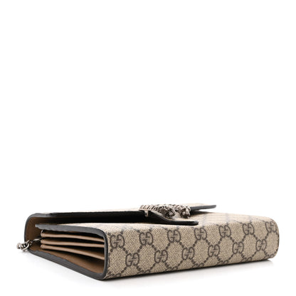 Gucci GG Supreme Monogram Mini Dionysus Chain Wallet Beige Taupe 4 of 10