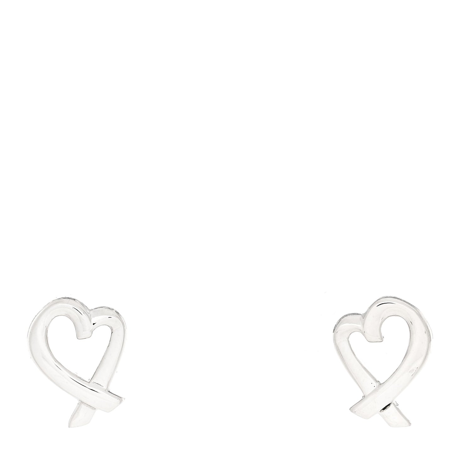 Sterling Silver Mini Paloma Picasso Loving Heart Earrings