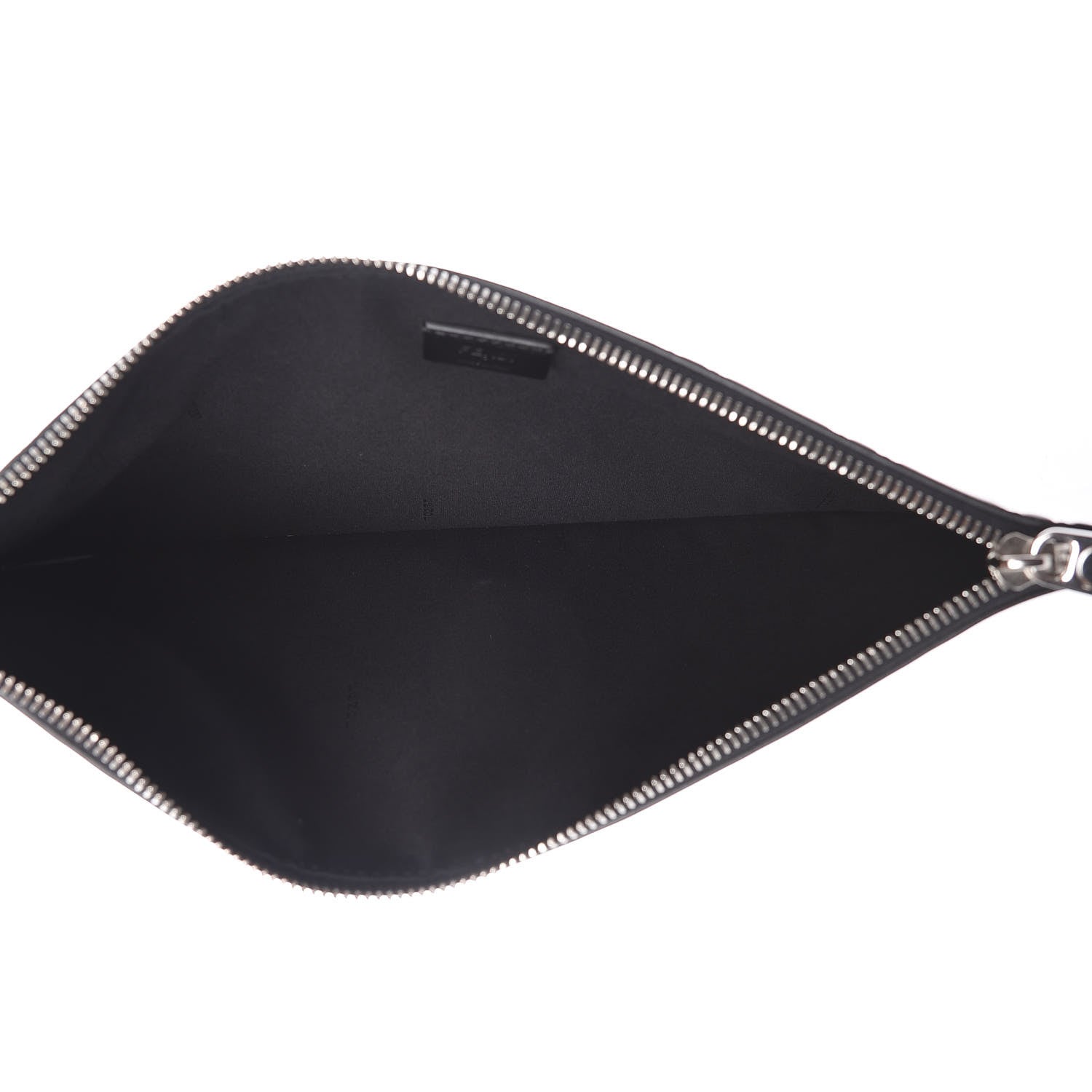 Fendi Vitello FF 1974 Embossed Pouch Maya Black 5 of 10