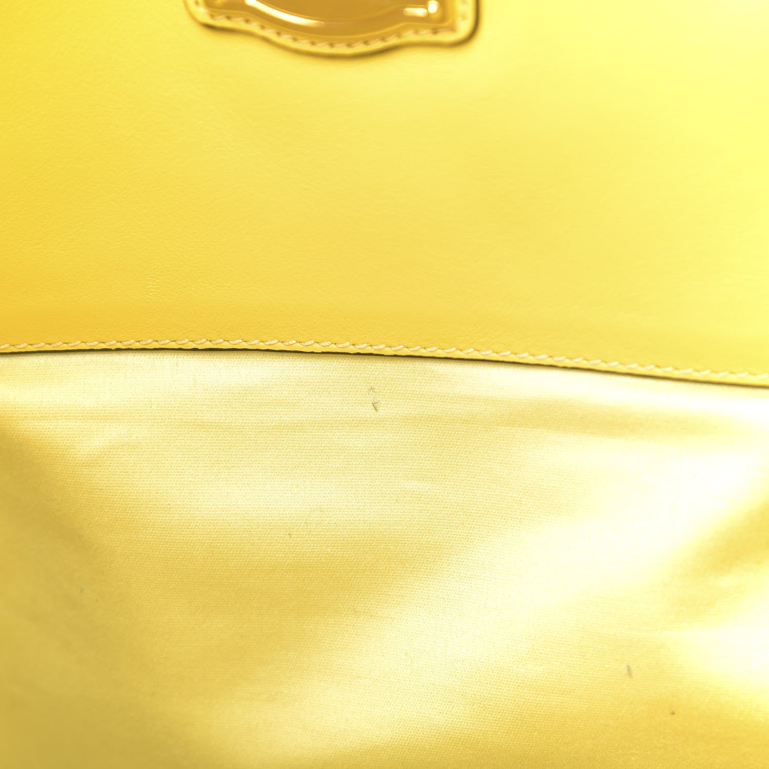 Miu Miu Vitello Soft Calf Tote Yellow 8 of 12