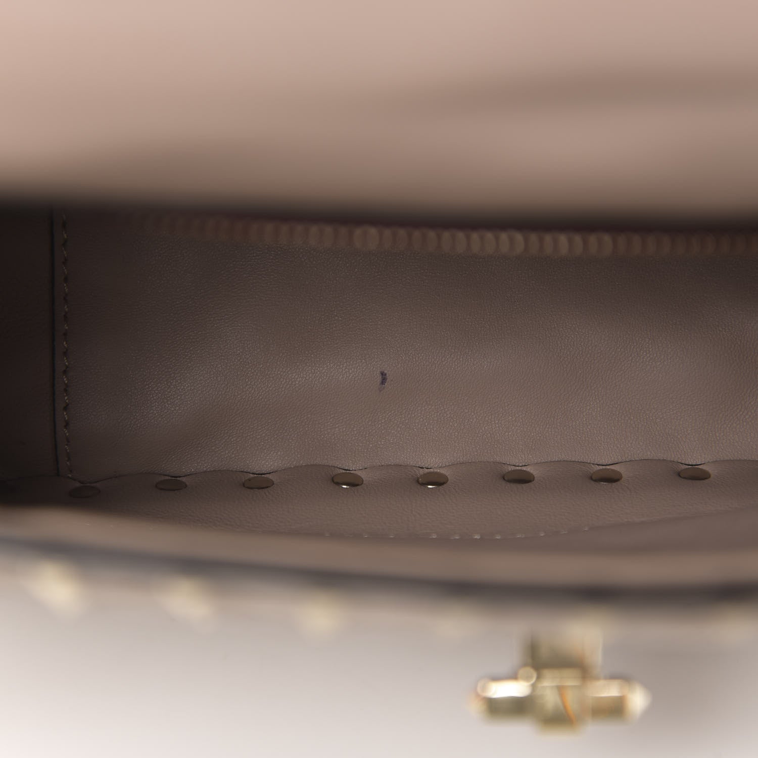 Valentino Garavani Lambskin Medium Rockstud Spike Shoulder Bag Poudre 6 of 10