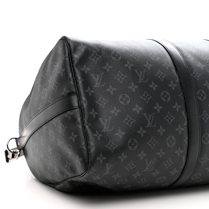 Louis Vuitton Monogram Eclipse Keepall Bandouliere 55 9 of 12