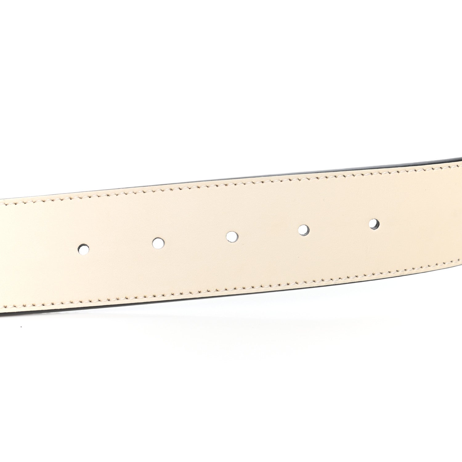 Gucci Calfskin Double G 40mm Belt 70 28 Mystic White 4 of 5