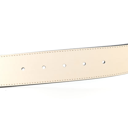 Gucci Calfskin Double G 40mm Belt 70 28 Mystic White 4 of 5