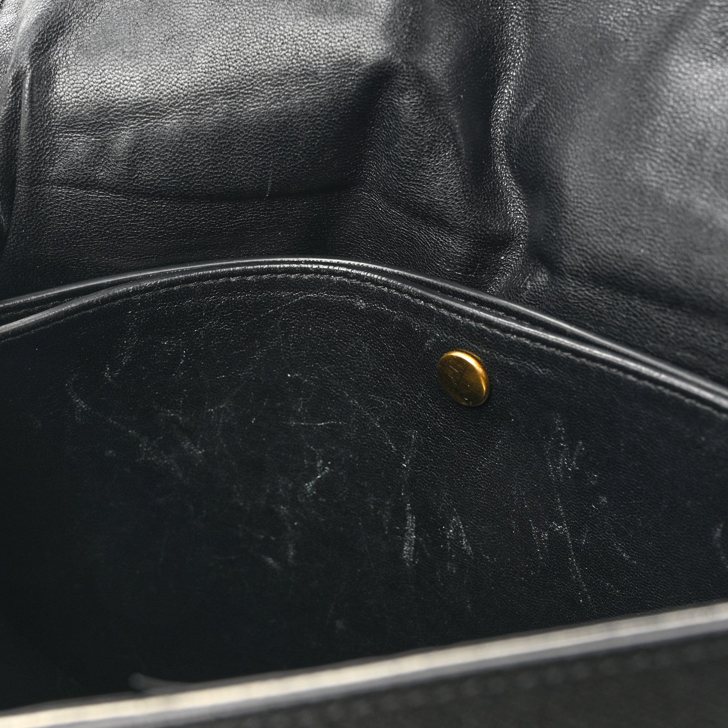 Celine Grained Calfskin Large Trotteur Black 12 of 14