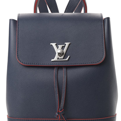 Louis Vuitton Soft Calfskin Lockme Backpack Marine Rouge 8 of 10