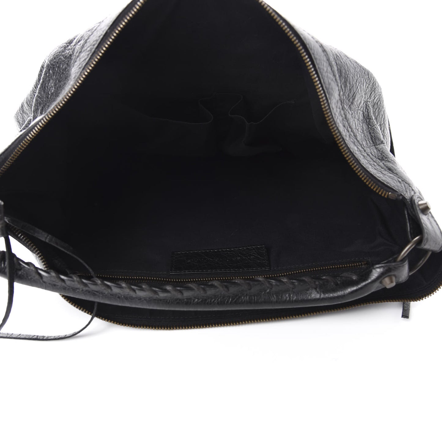 Agneau Classic Hardware Day Hobo Black