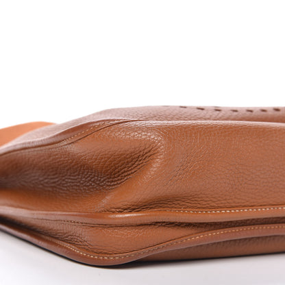 Hermes Taurillon Clemence Evelyne III GM Gold 6 of 9