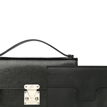Louis Vuitton Monogram Glace Anouchka Pochette MM Black 6 of 23