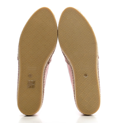 Gucci Monogram Espadrilles 40 Soft Pink 5 of 10