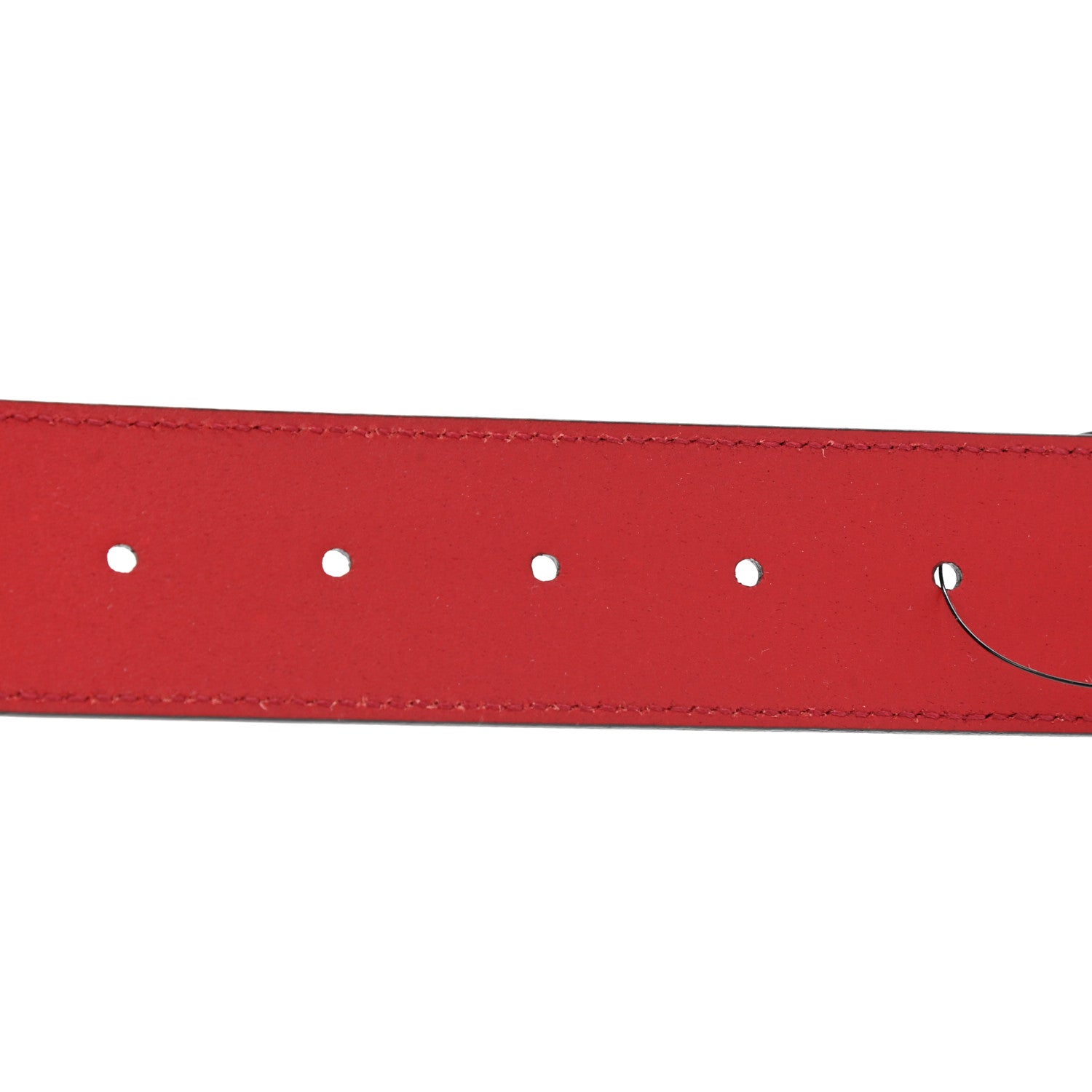 Gucci Selleria Calfskin Mens Interlocking G 37mm Belt Rosso 3 of 6