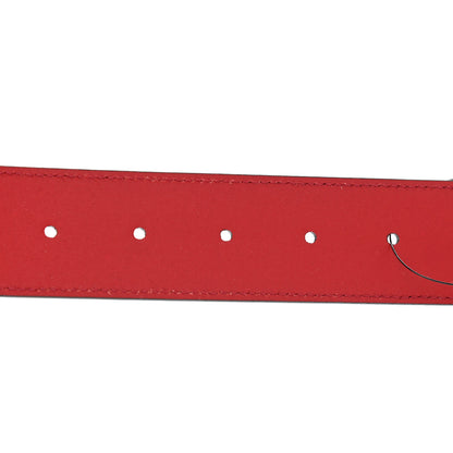 Gucci Selleria Calfskin Mens Interlocking G 37mm Belt Rosso 3 of 6