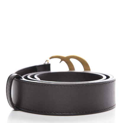 Gucci Calfskin Double G 30mm Belt 80 32 Dark Cocoa 3 of 7