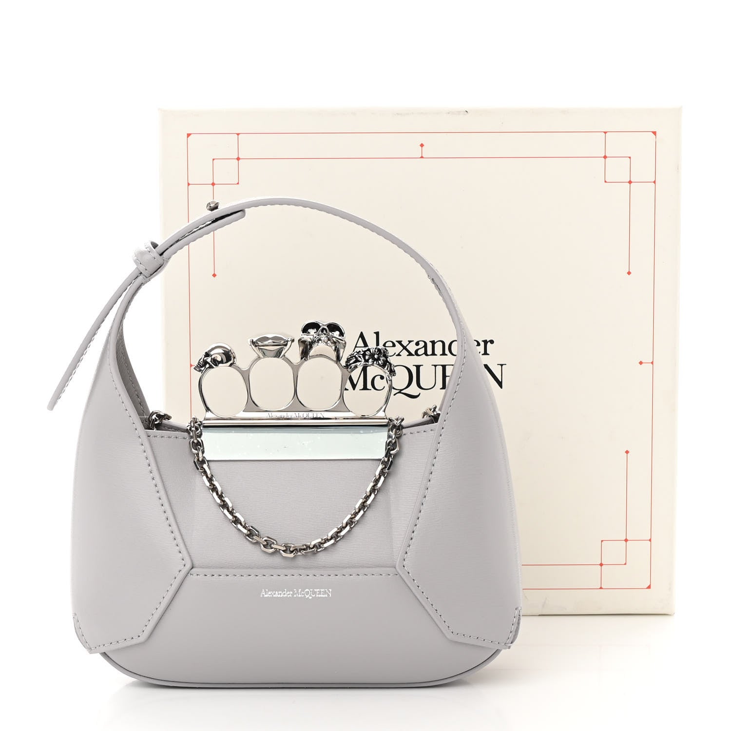 Alexander McQueen Calfskin Mini The Jeweled Hobo Dust 13 of 13