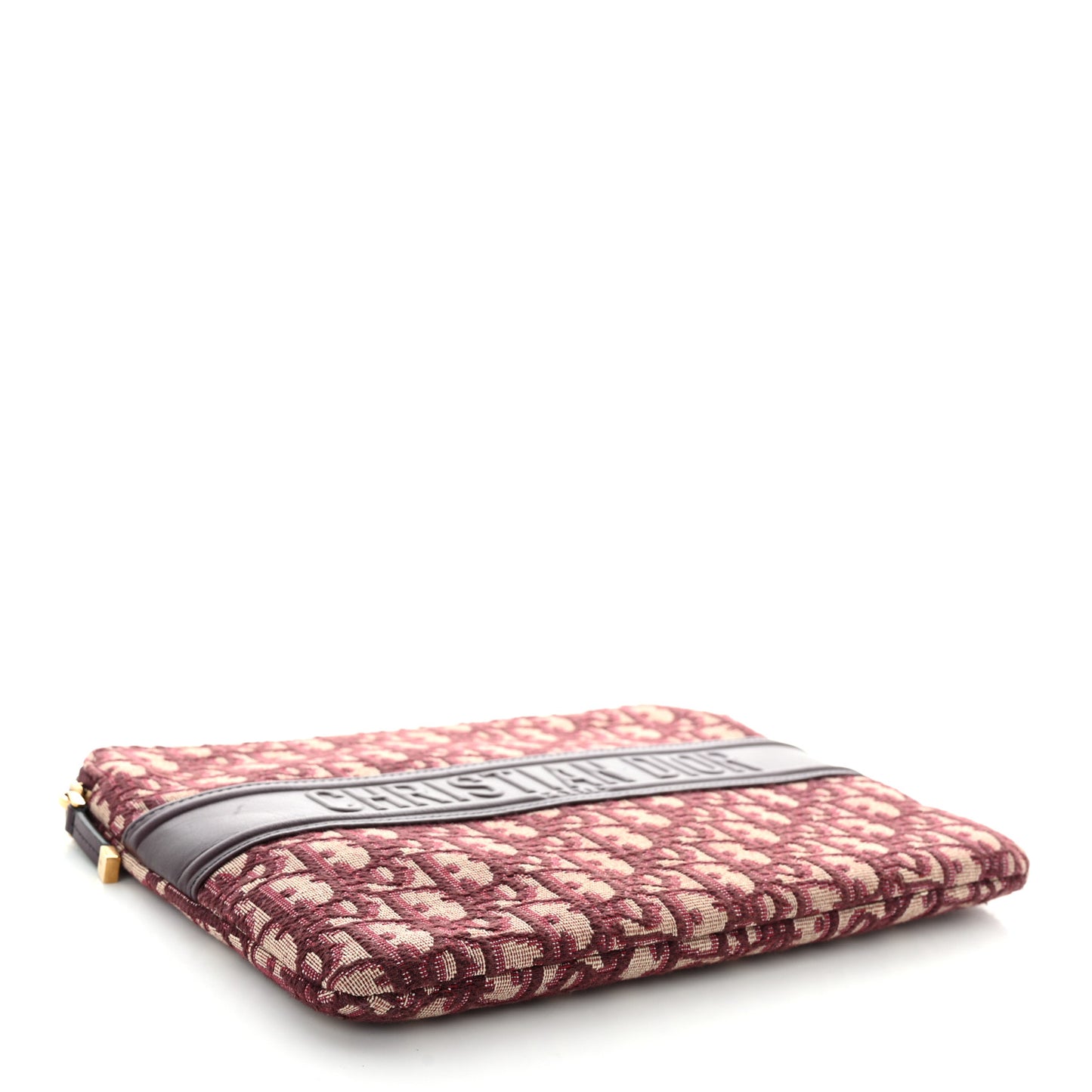 Oblique Logo Pouch Burgundy