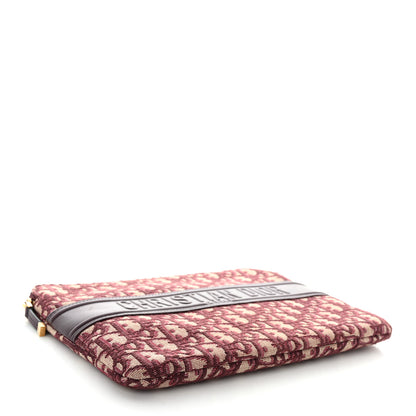 Christian Dior Oblique Logo Pouch Burgundy 4 of 8