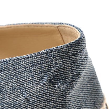 Chanel Denim CC Espadrilles 37 Blue Black 10 of 12