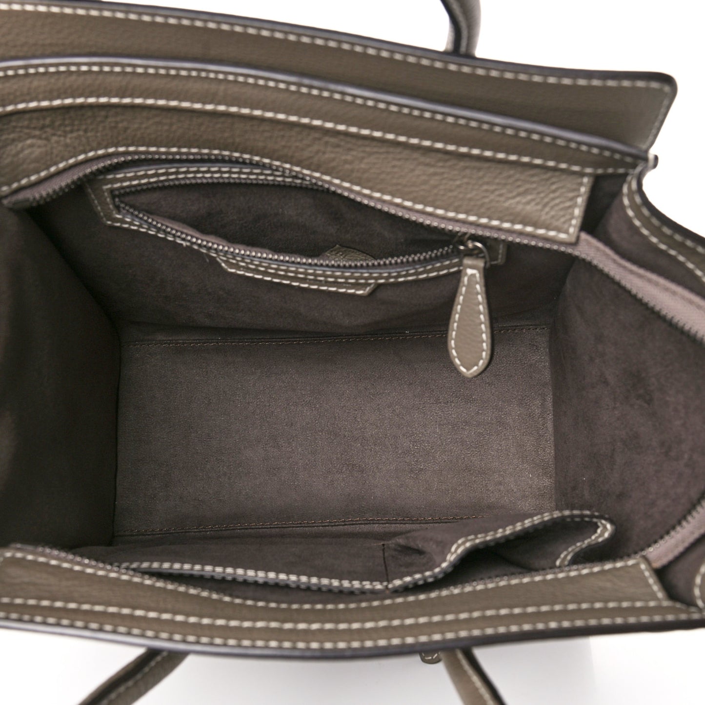 Drummed Calfskin Micro Luggage Souris