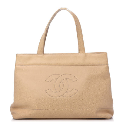 Chanel Caviar CC Tote Beige 1 of 11