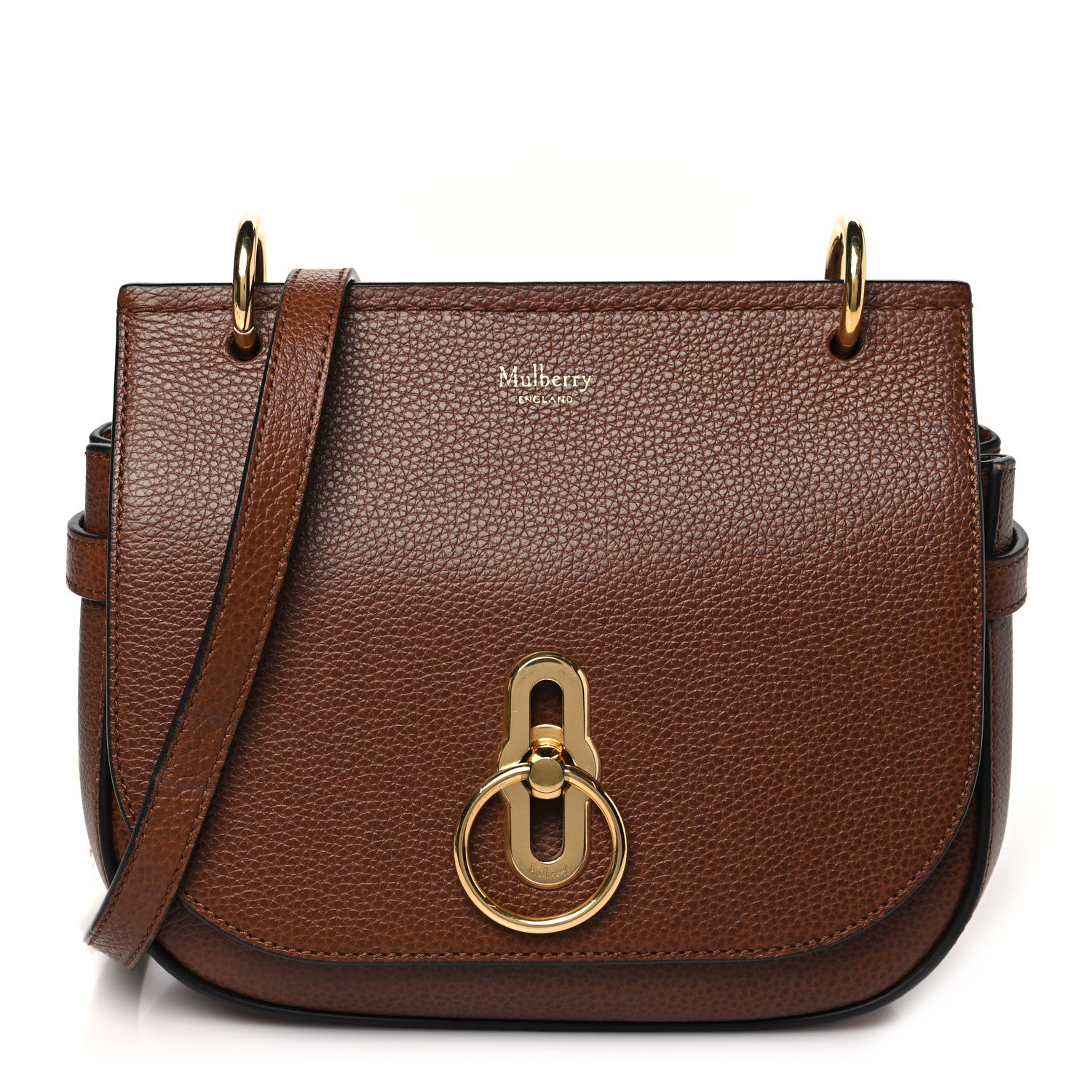 Mulberry Small Classic Grain Small Amberley Satchel Oak 1 of 9