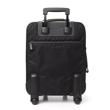 Prada Tessuto Nylon Saffiano Trolley Luggage Black 3 of 11