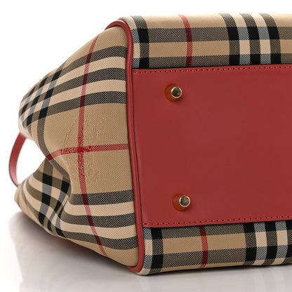 Burberry Horseferry Check Small Canterbury Tote Antique Rose 9 of 10