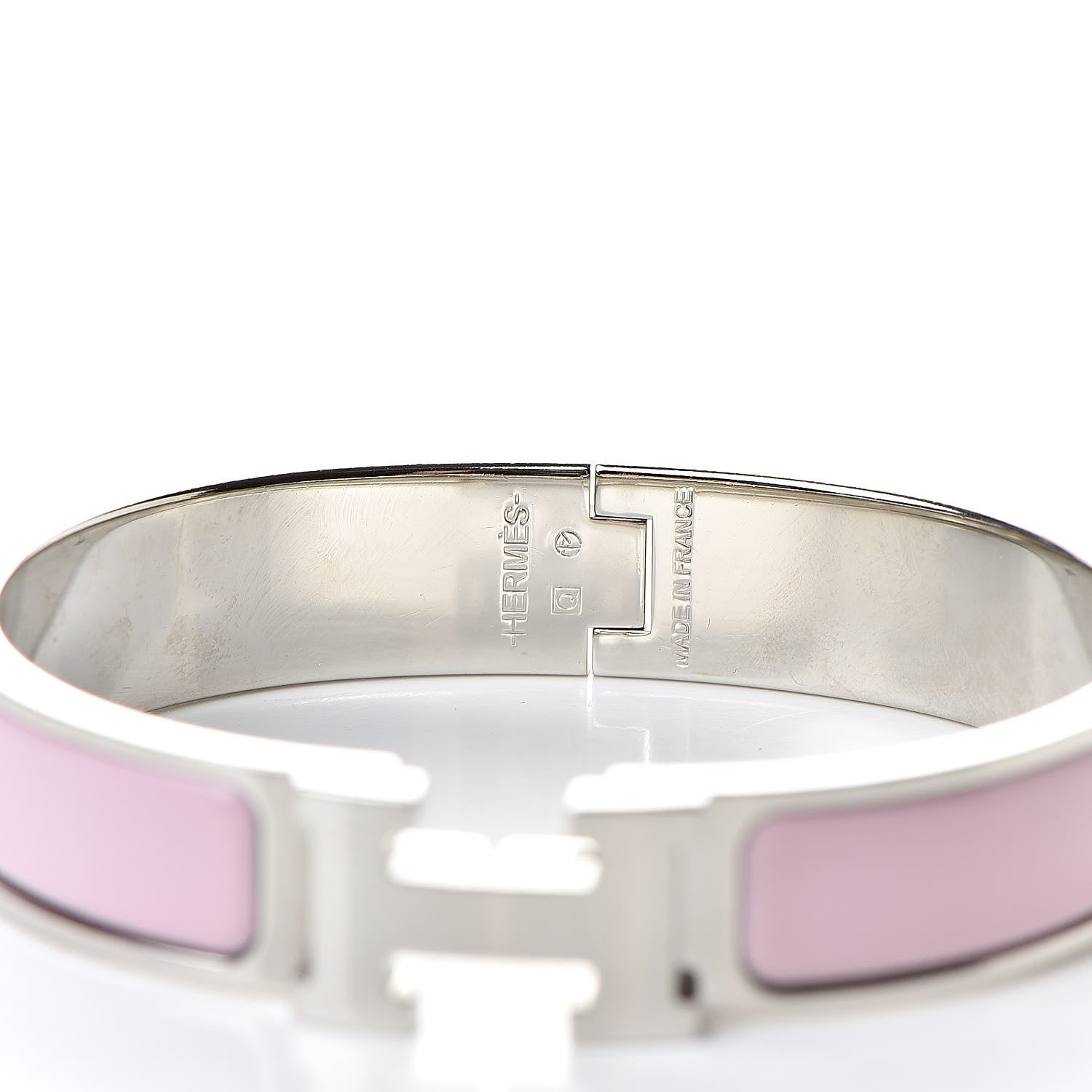 Hermes Enamel Narrow Clic Clac H Bracelet PM Rose Dragee 4 of 5