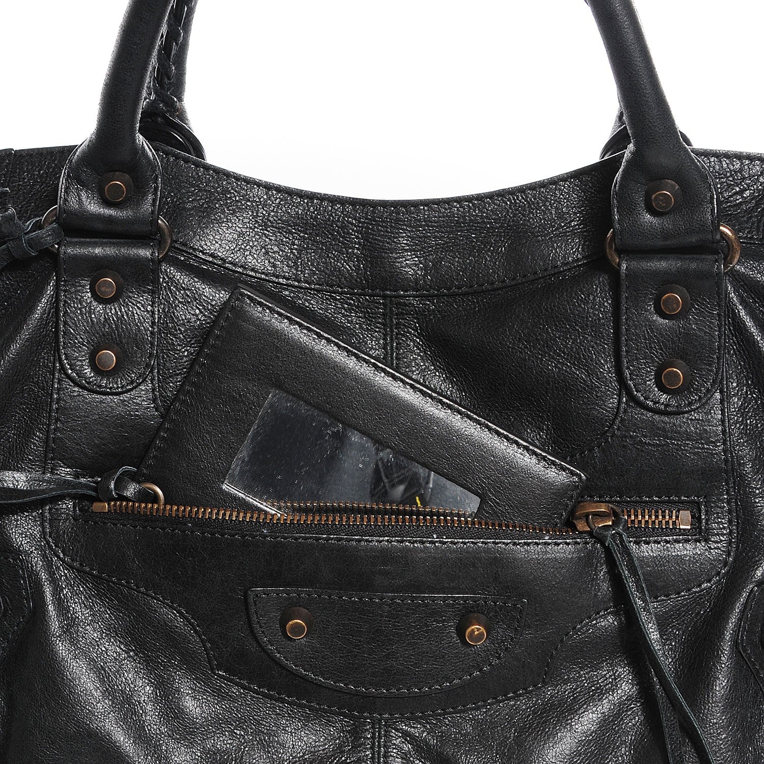 Balenciaga Agneau Classic Hardware Part Time Black 10 of 15