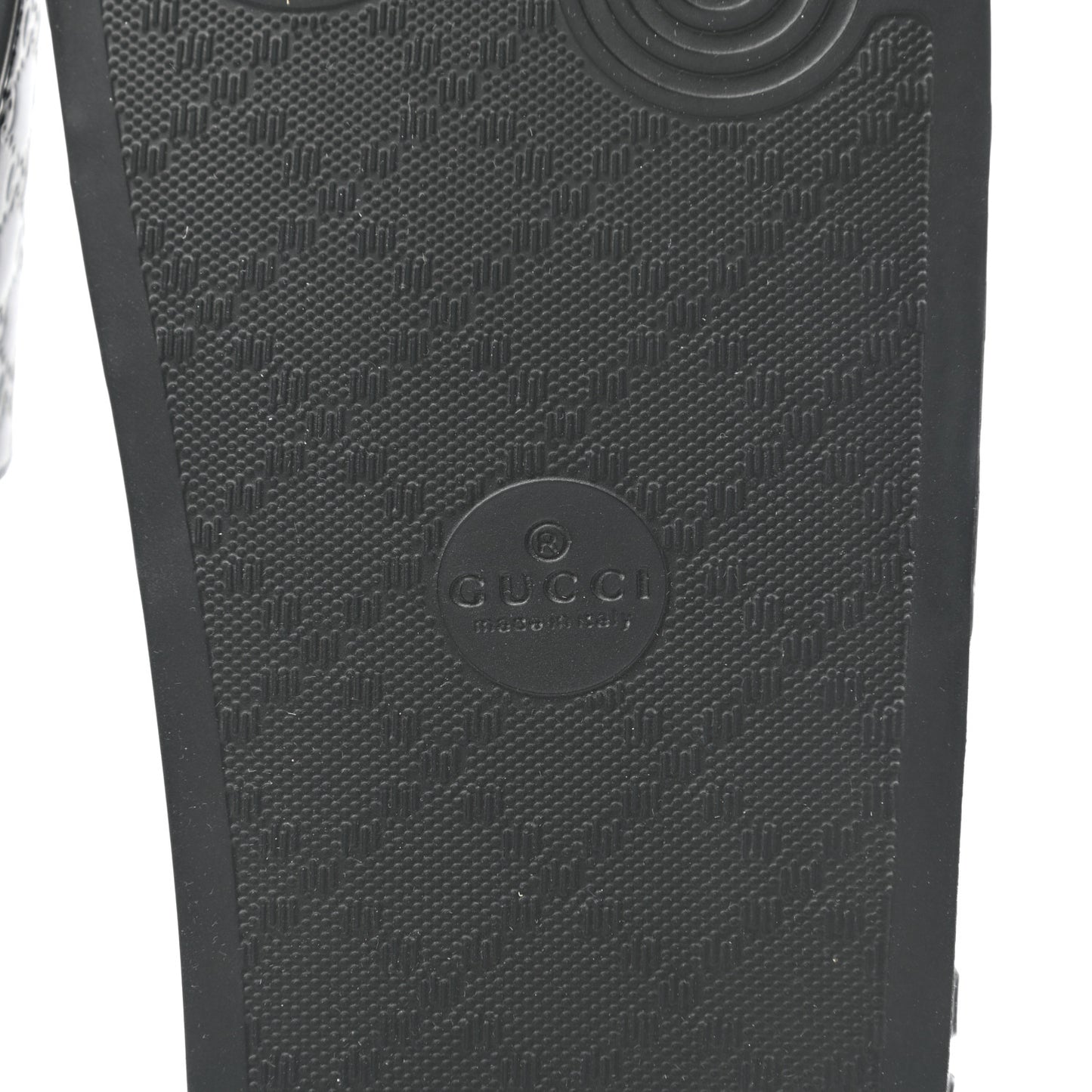 Microguccissima Slide Sandals 35 Black