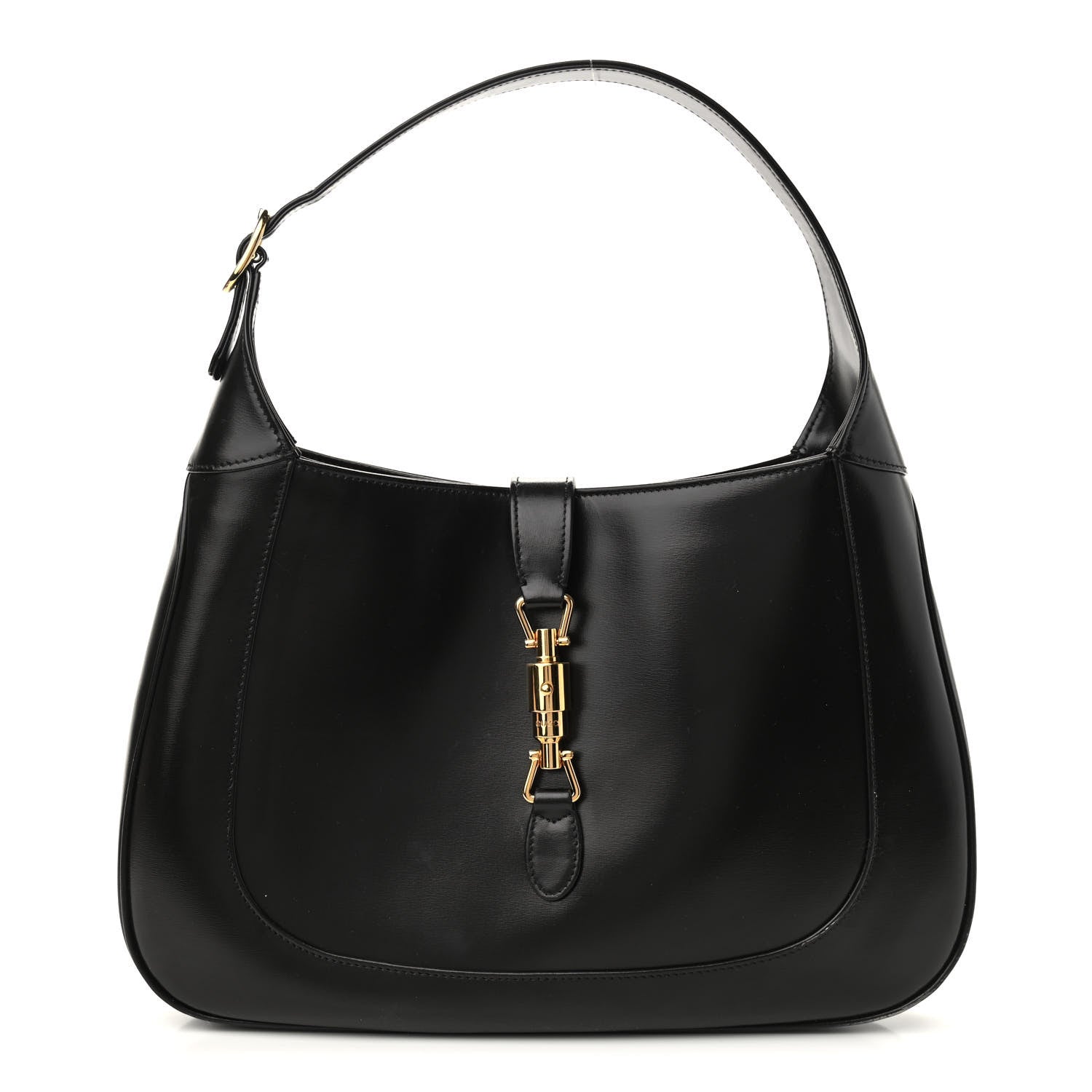 Gucci Boarded Dyana Lux Calfskin Medium Jackie 1961 Hobo Black 1 of 11