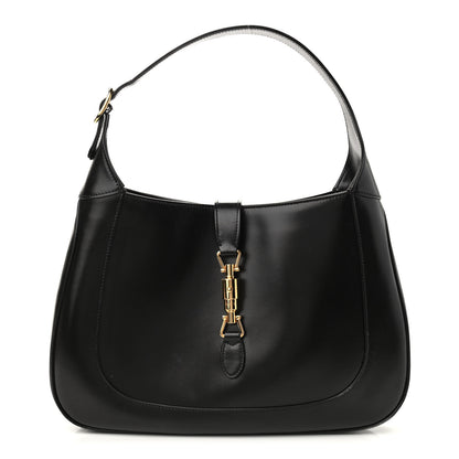 Gucci Boarded Dyana Lux Calfskin Medium Jackie 1961 Hobo Black 1 of 11
