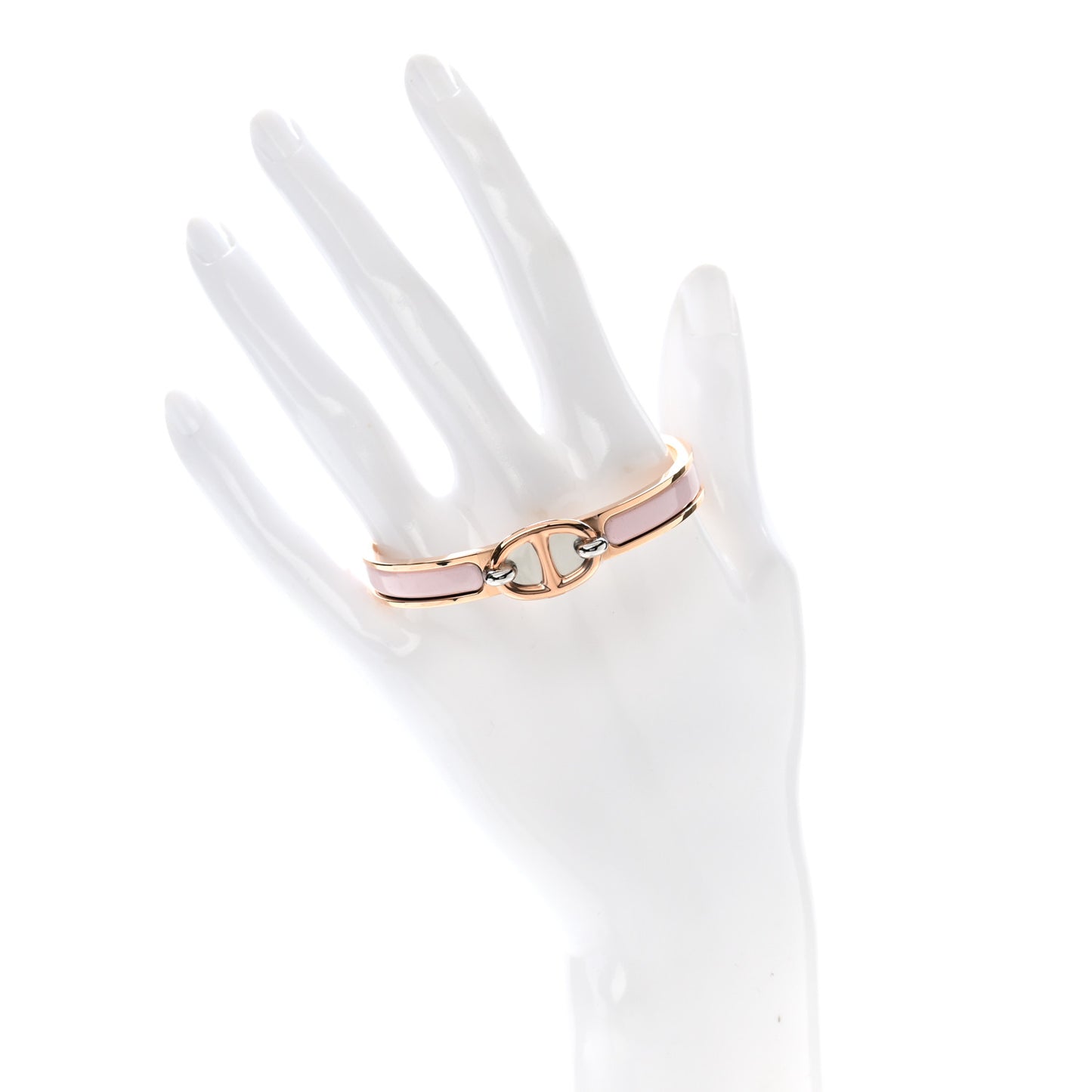 Enamel Mini Clic Chaine d'Ancre Bracelet PM Rose Candeur