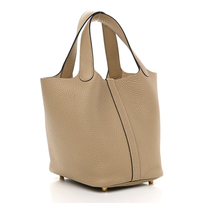 Hermes Taurillon Clemence Picotin Lock 18 PM Trench 3 of 9